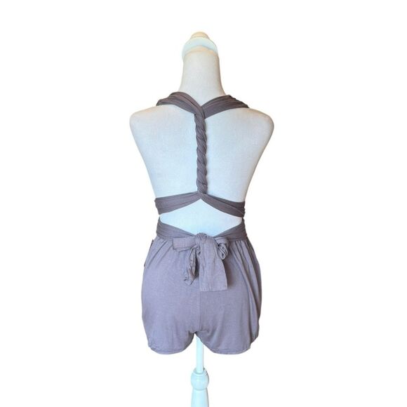 Lulus Any Way You Want Me Dusty Purple Convertible Romper Womens Small New - Picture 8 of 13